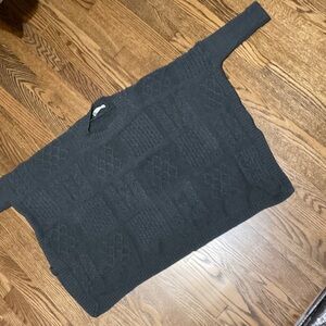 Cabi charcoal grey sweater/poncho. XS